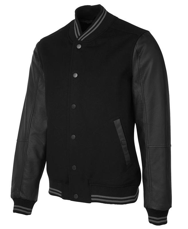 Baseball Art Leather Jacket image1